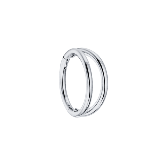 Argolla - Clicker Doble Silver