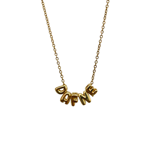 Collar - Nombre Balun Dorado