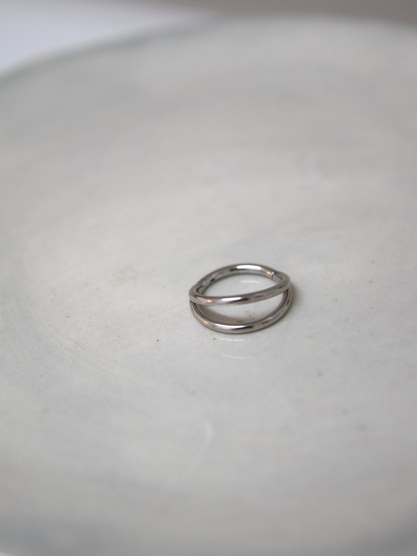 Argolla - Clicker Doble Silver