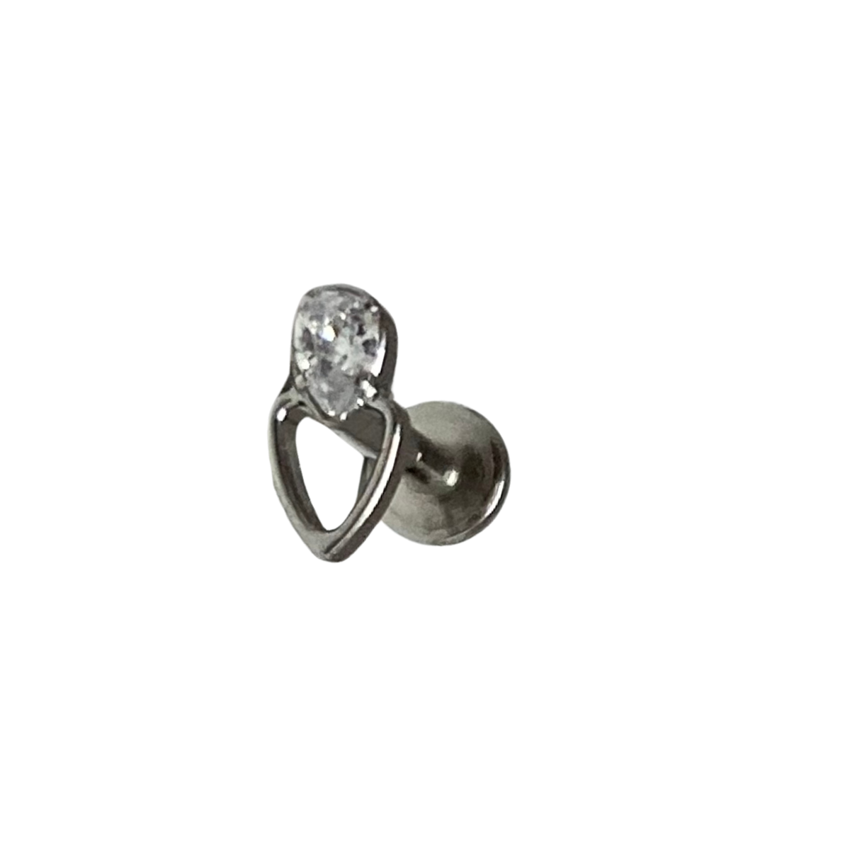 Piercing Labret - Corazón Titanio