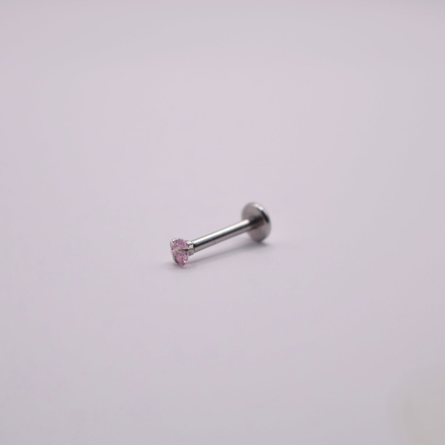 Labret - Corazón rosa mini