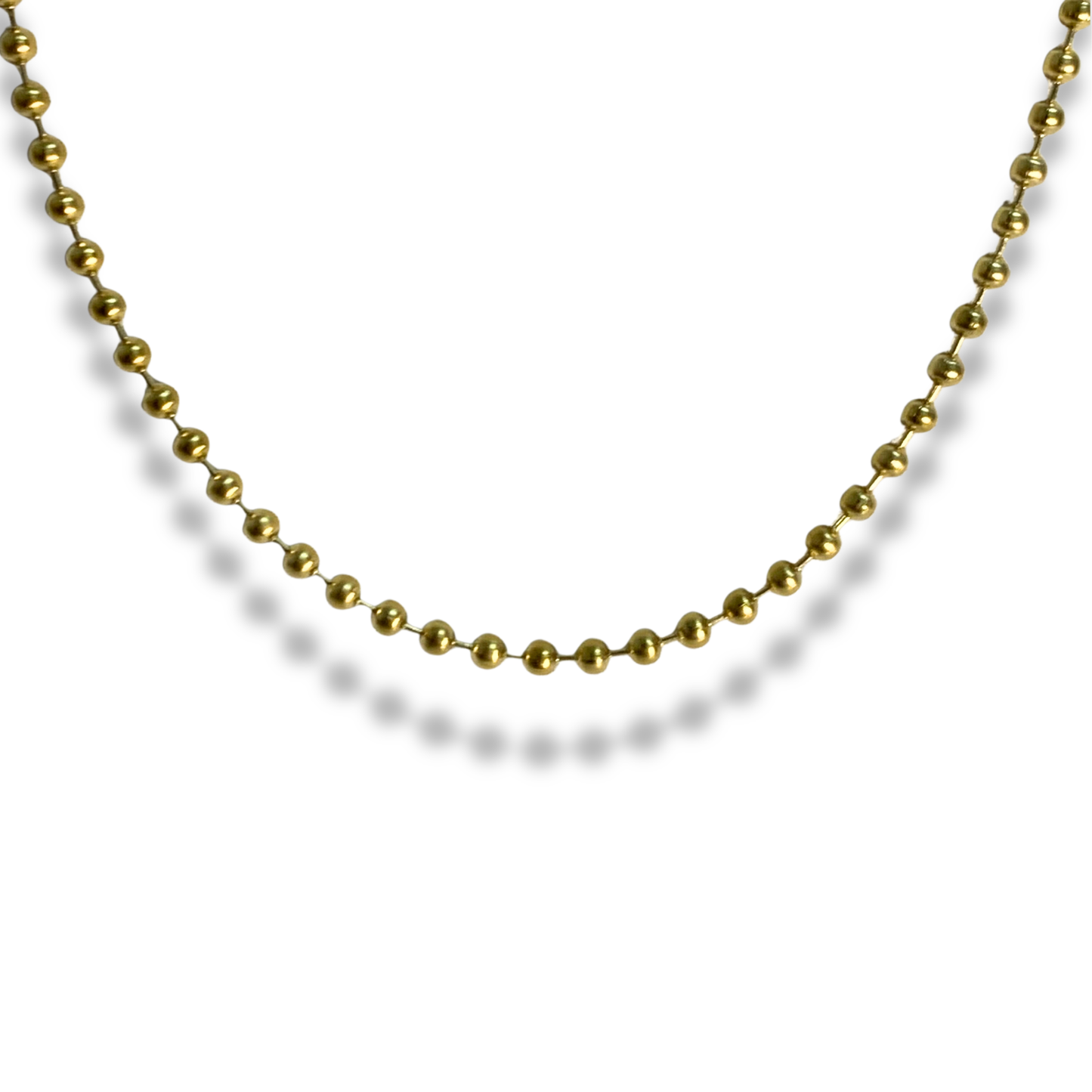 Cadena - Balines Grueso Dorado