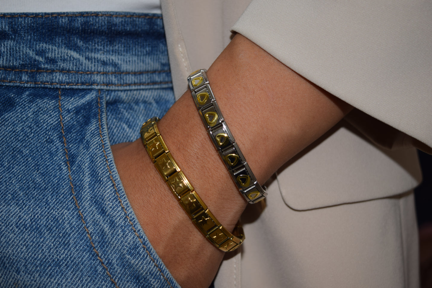 Brazalete Italiano - Corazones