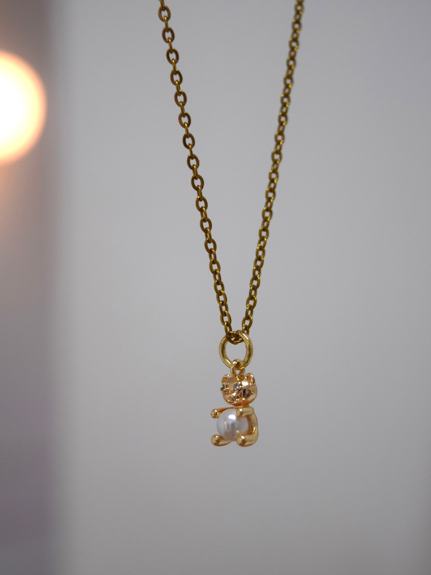 Collar - Oso con perla