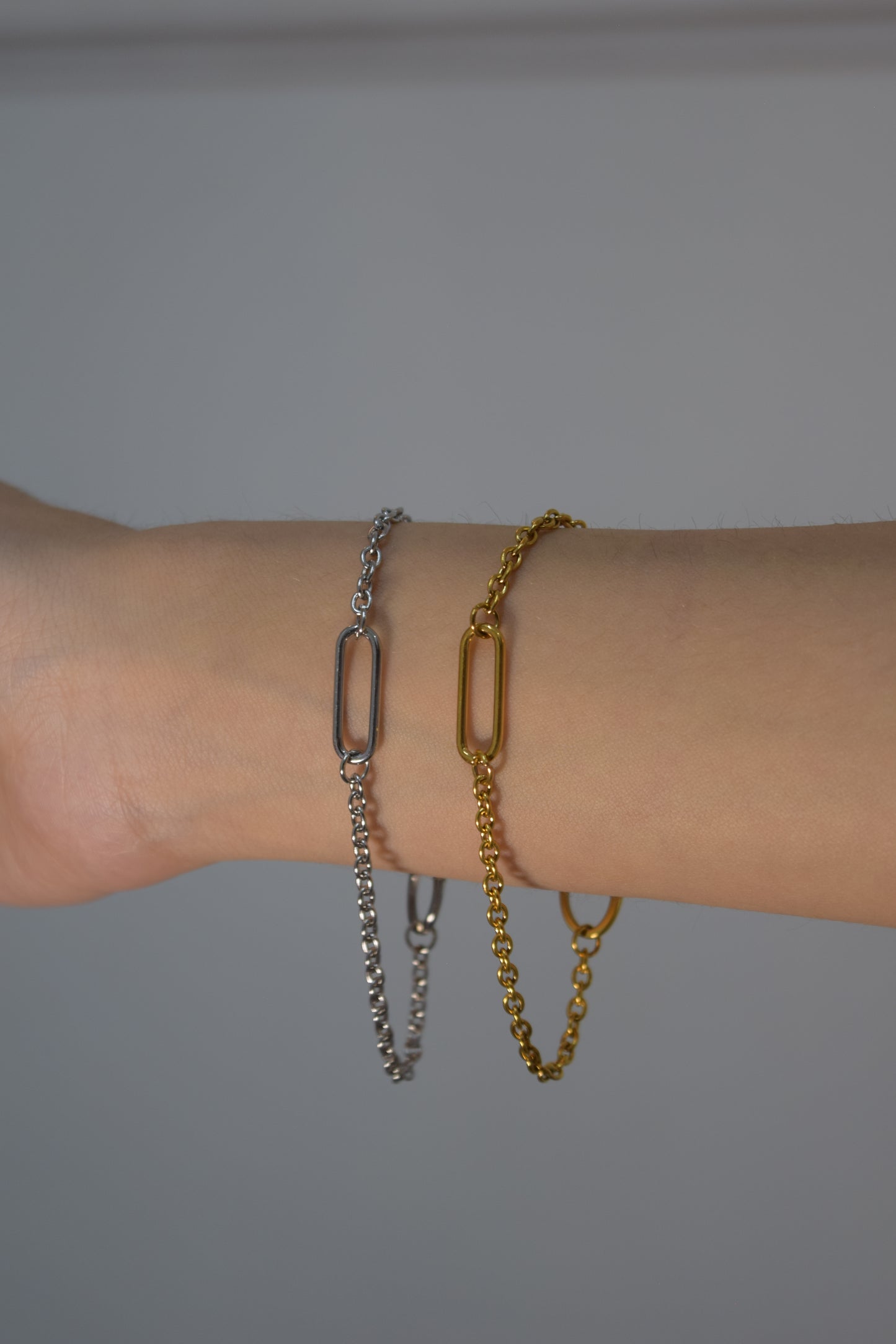 Pulsera - Rectangular T Plateado