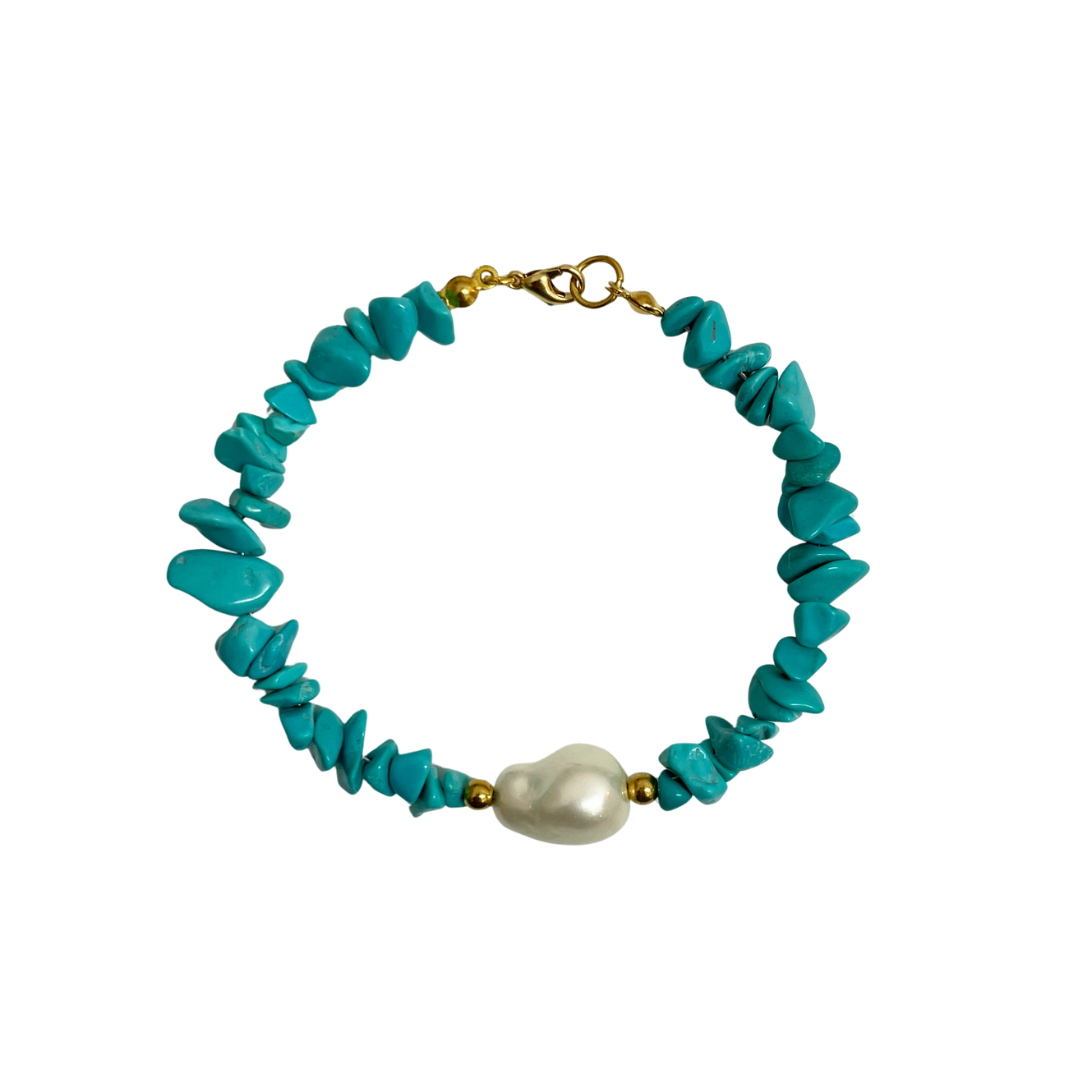 Pulsera - turquesa de río