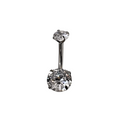 Navel piercing - Doble zirconia