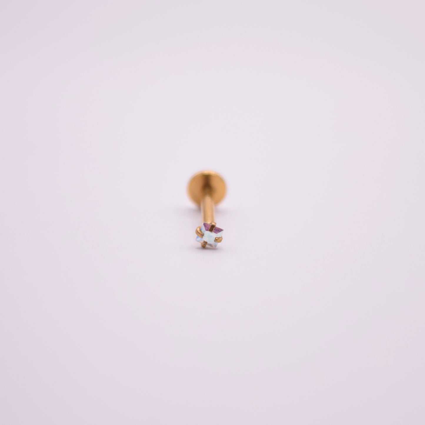 Labret -  Rombo Tornasol Blanco mini