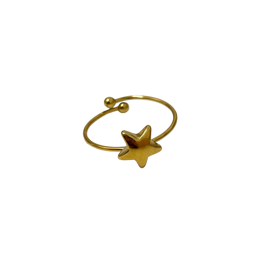 Anillo - estrella dorada