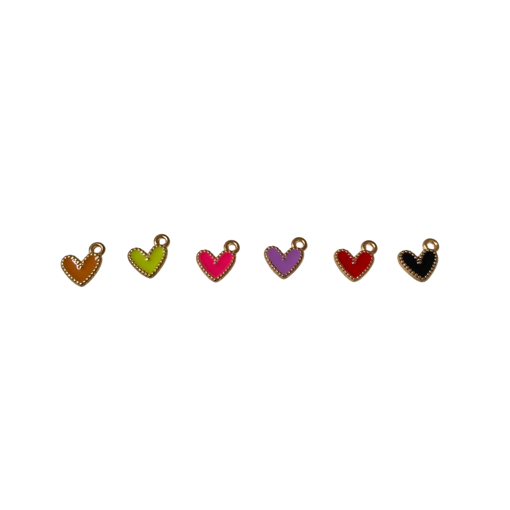Charm - Corazón mini arcoiris