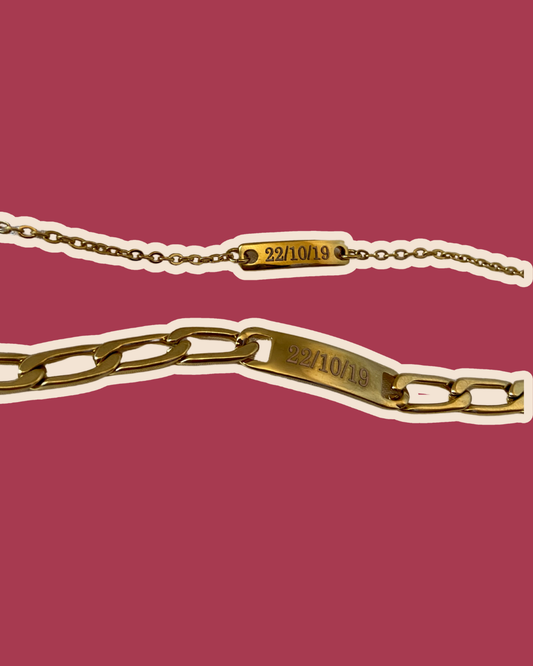 Kit 2 esclavas - Personalizadas Doradas