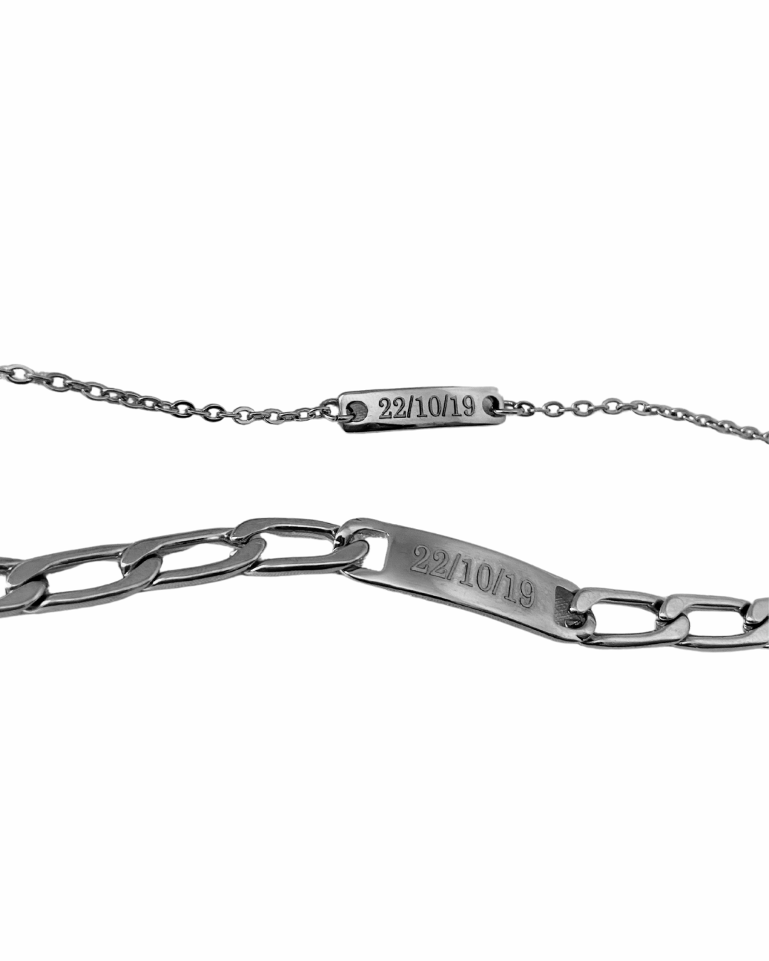 Kit 2 esclavas - Personalizadas Plateadas