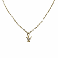 Collar - mariposa con zirconia