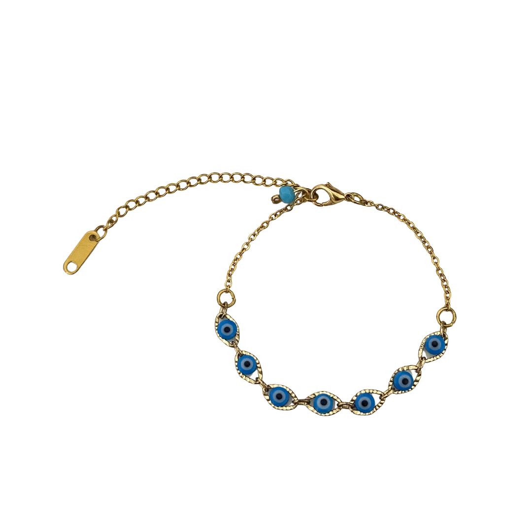 Pulsera - Ojo turco azul