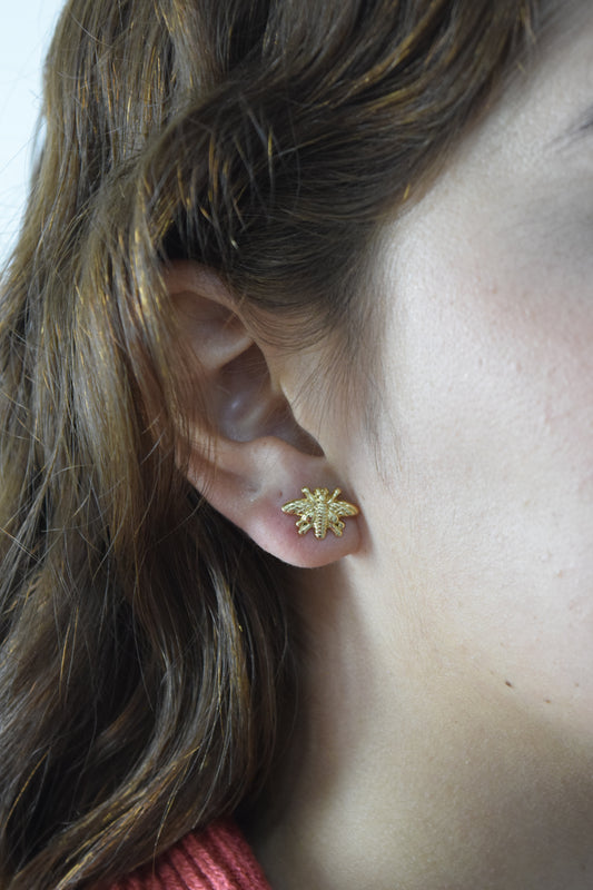 Aretes - abejas doradas