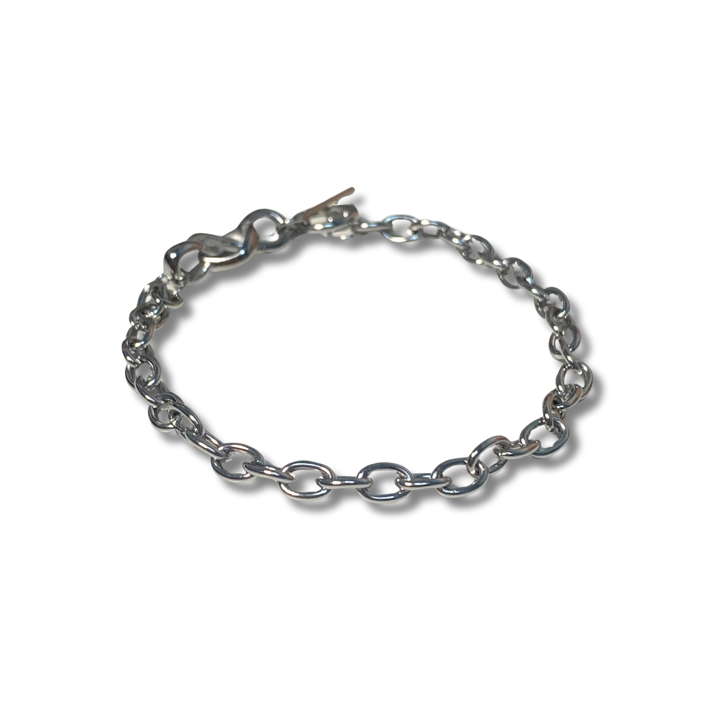 Pulsera - Nudo Corazon Plateado