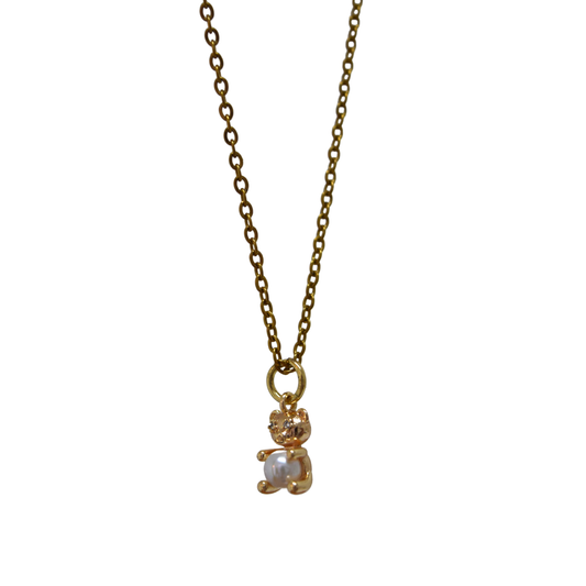 Collar - Oso con perla