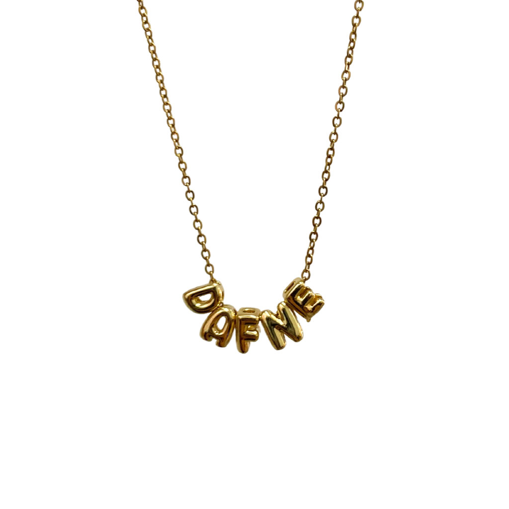 Collar - Nombre Balun Dorado