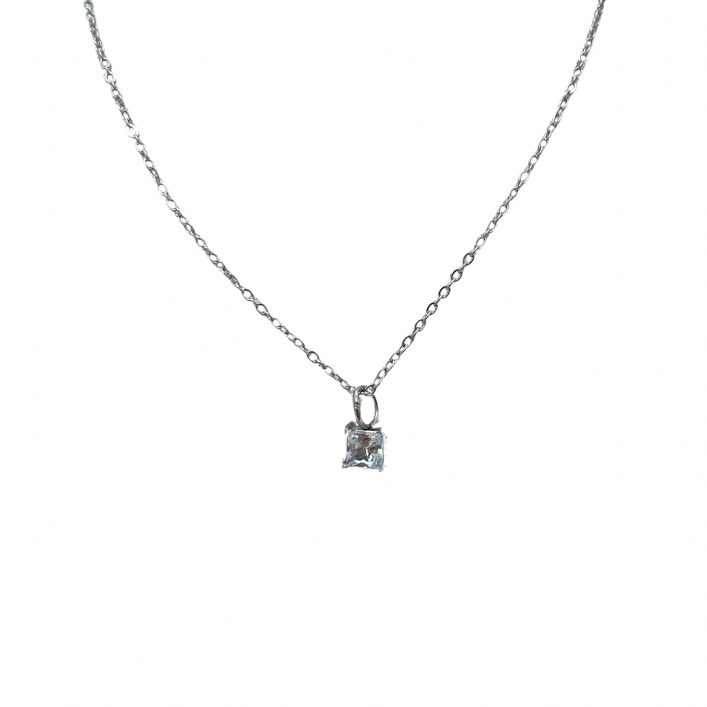 Collar - dije zirconia plateada
