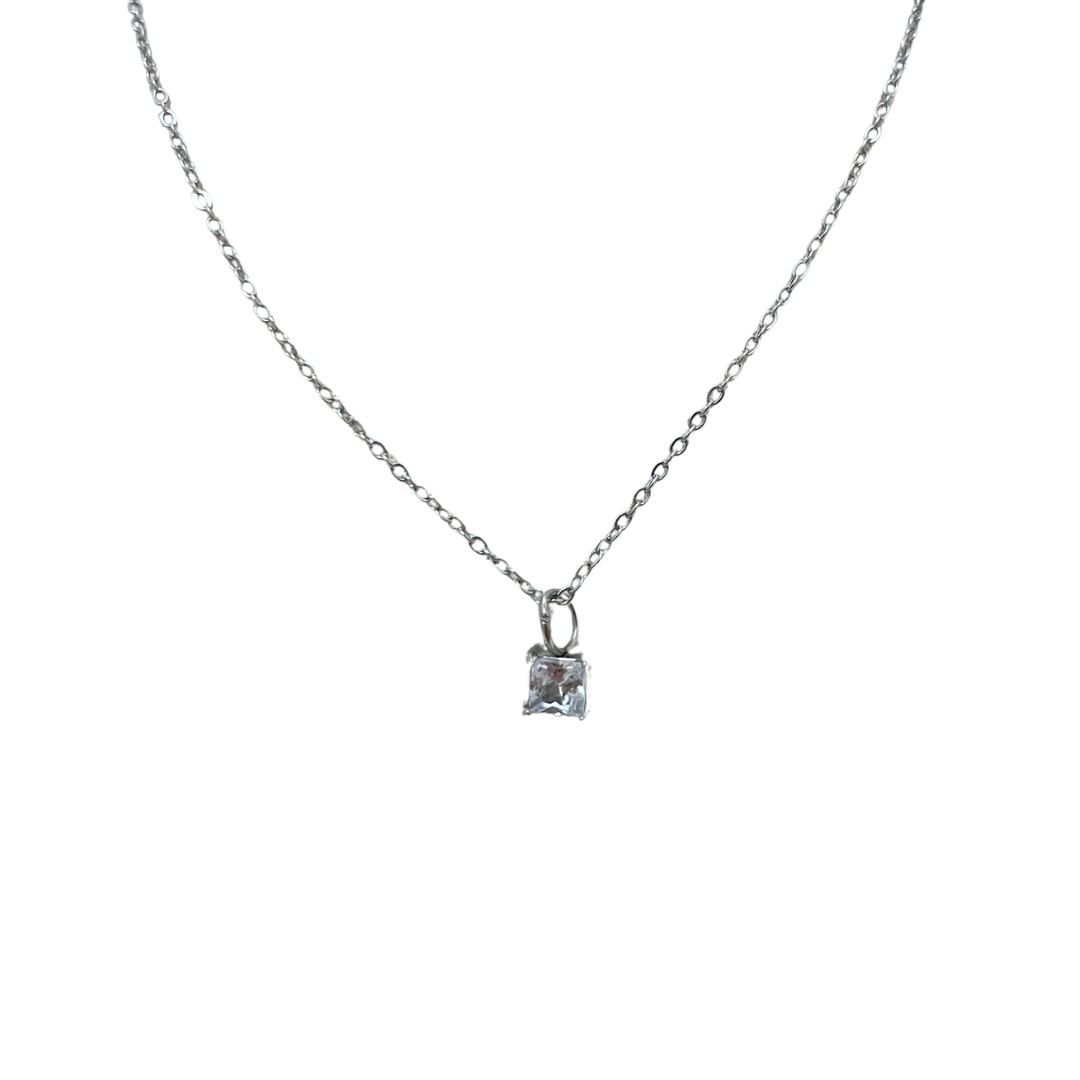 Collar - dije zirconia plateada