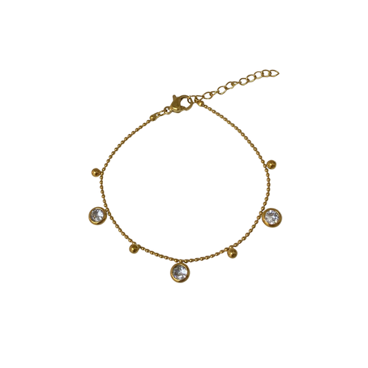 Pulsera - Zirconias balín