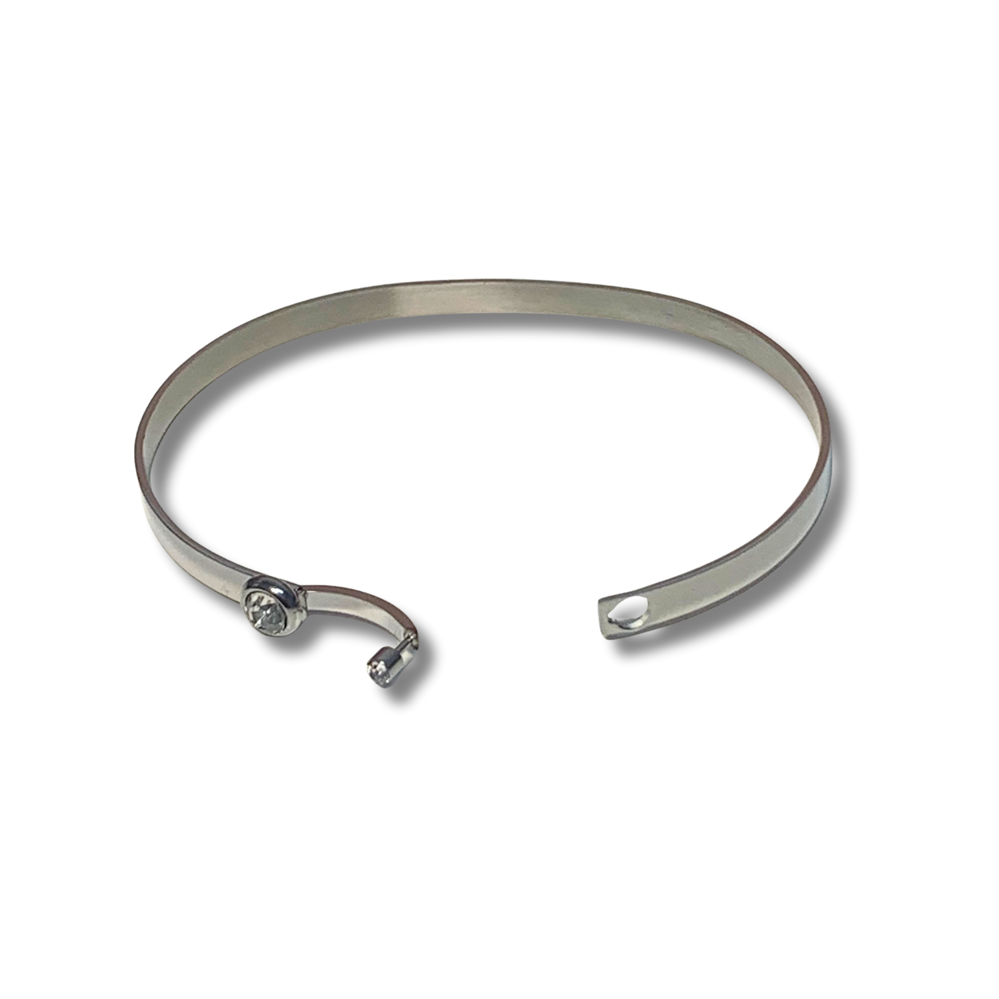 Brazalete - Doble Brillo Plateado