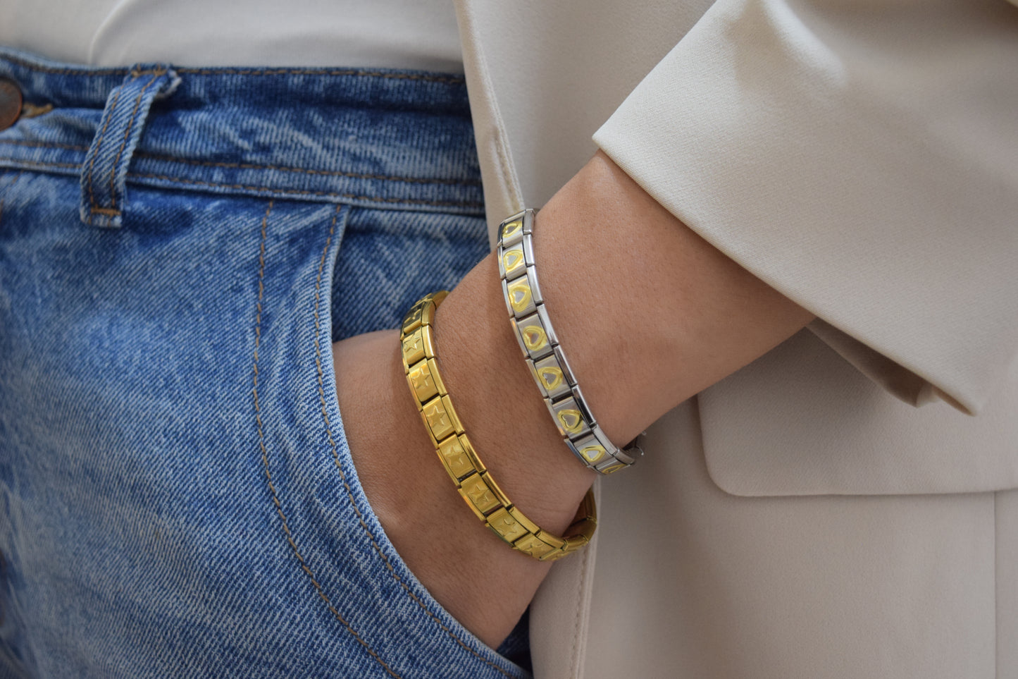 Brazalete Italiano - Corazones