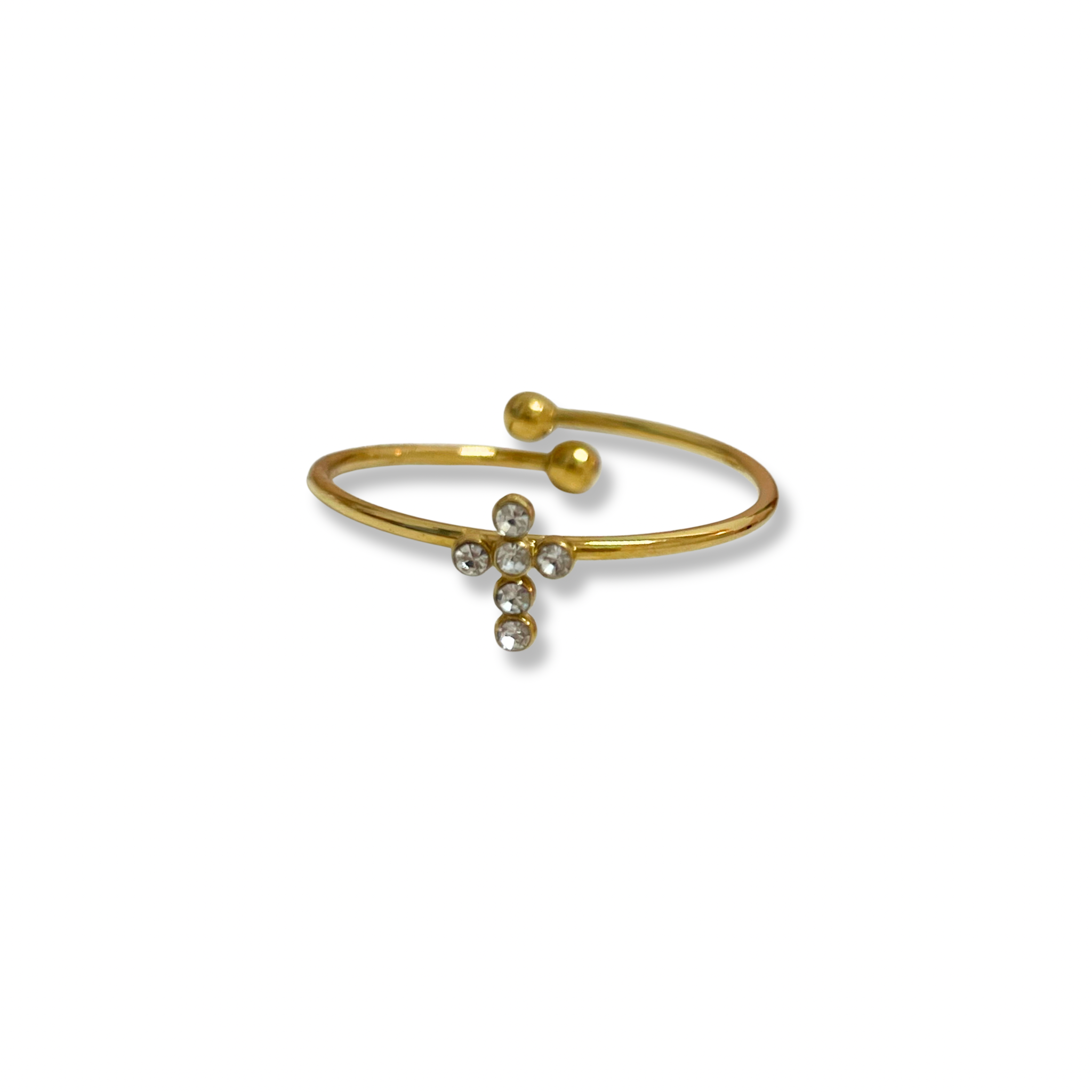Anillo - cruz zirconias