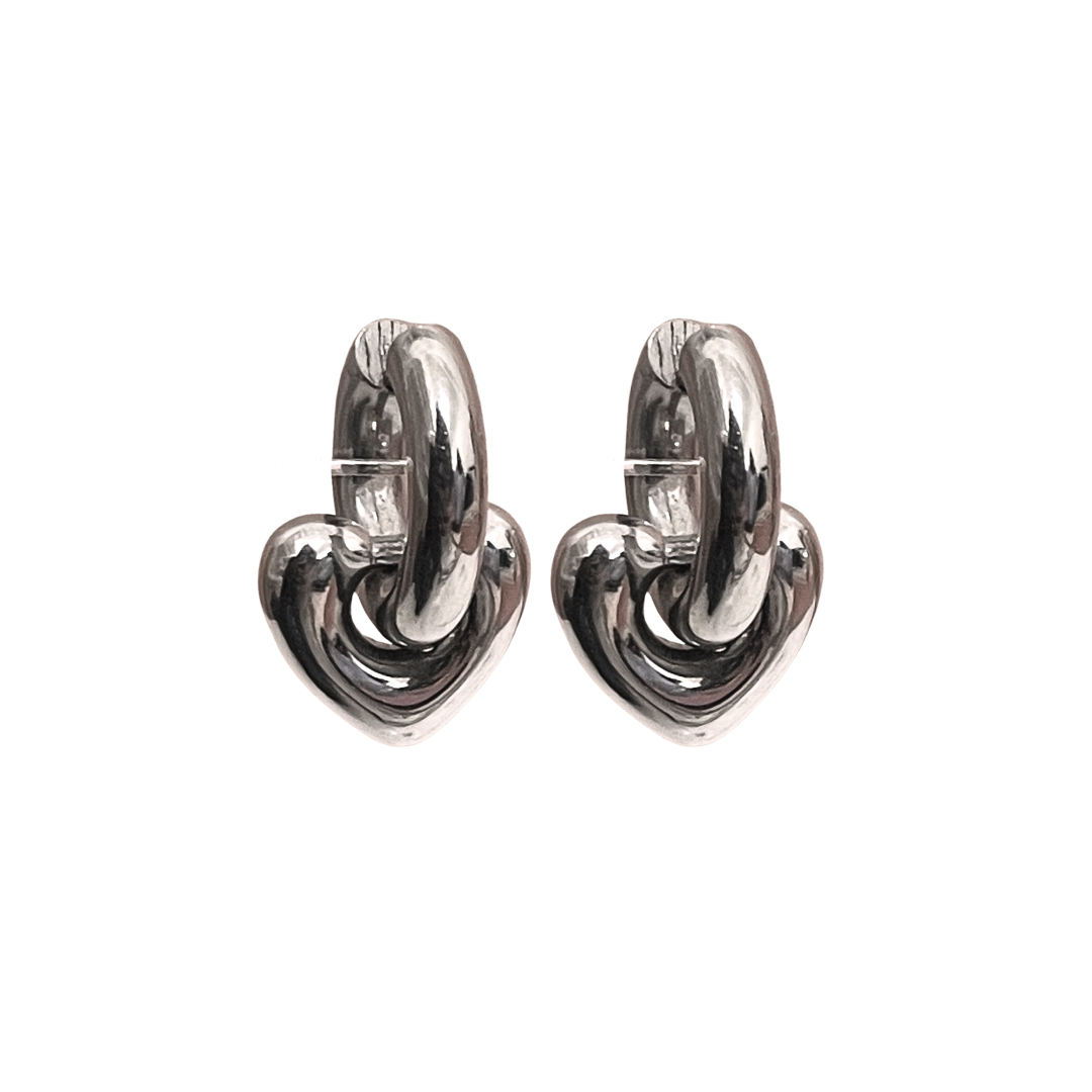 Huggies - Charm Corazón Silver Chunky