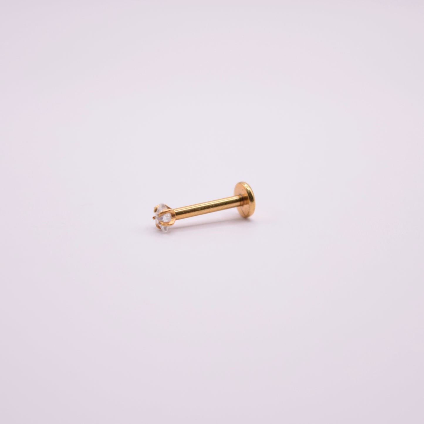 Labret -  Estrella Cristal Blanco mediano