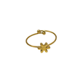 Anillo - flor dorada