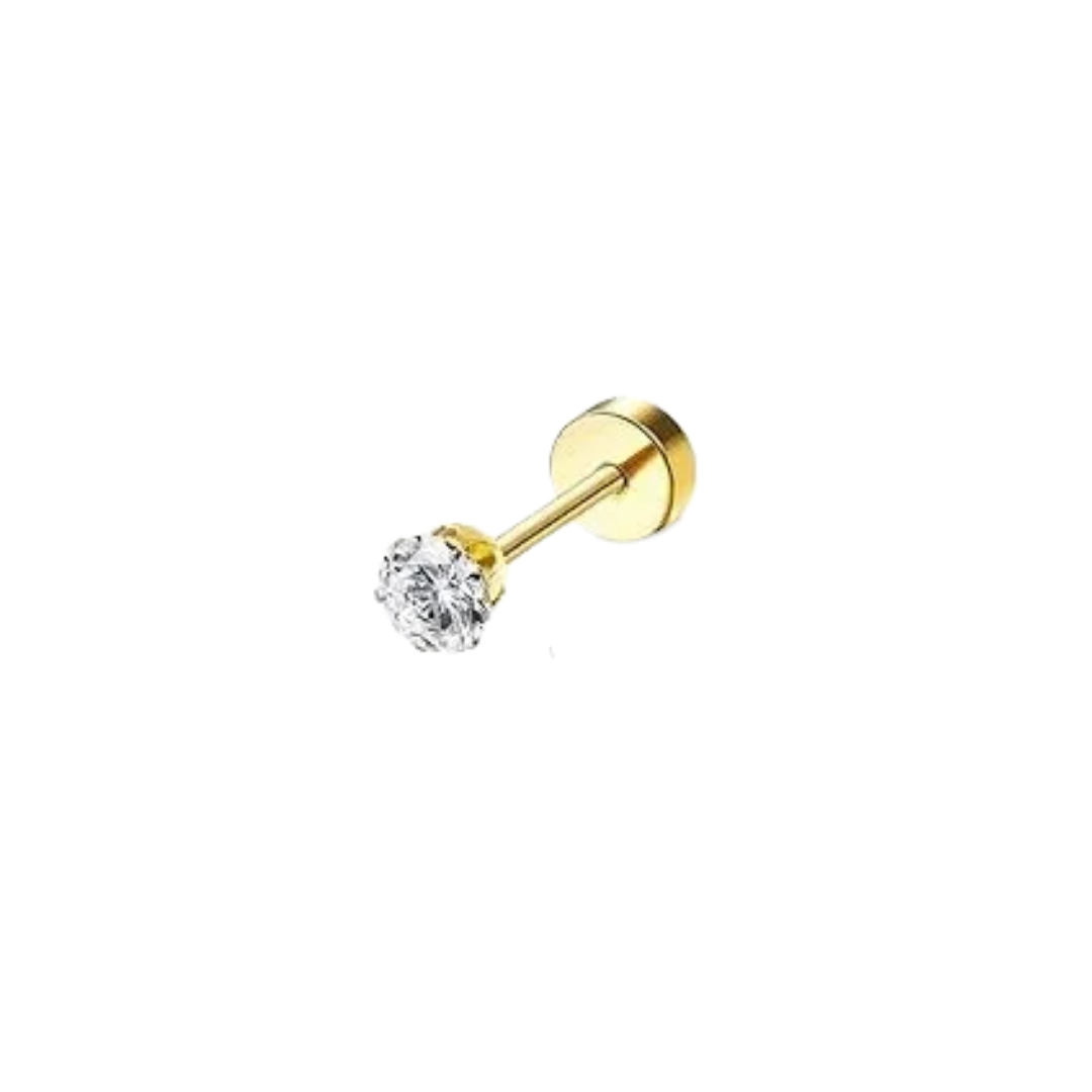 Labret - Zirconia Dorada