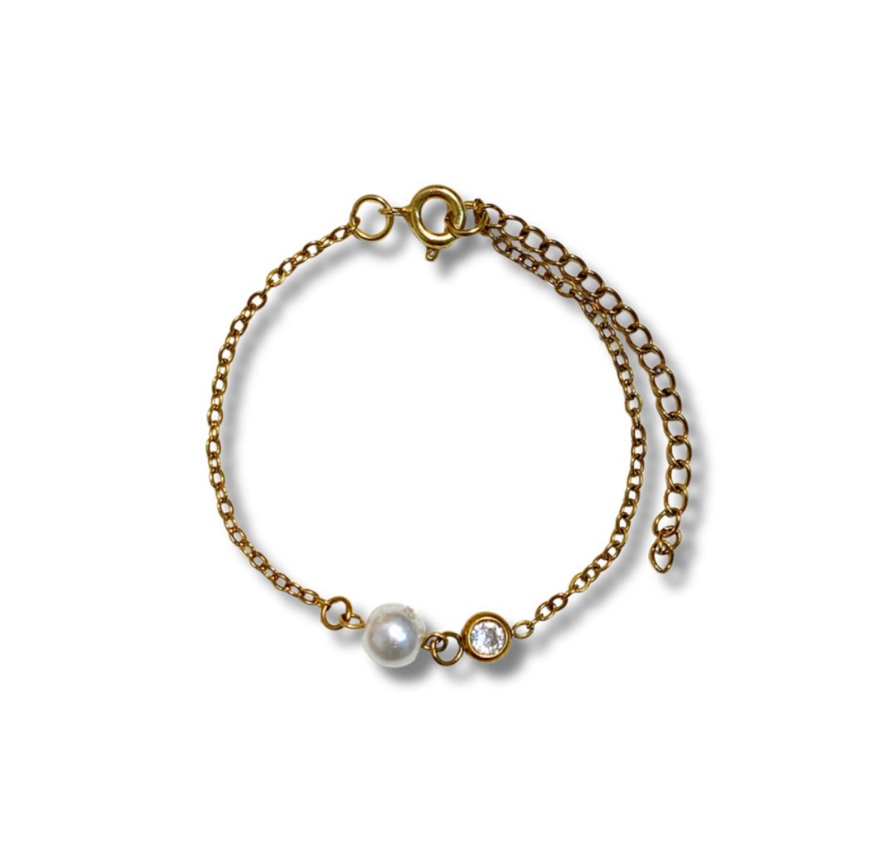 Pulsera - Zirconia y Perla