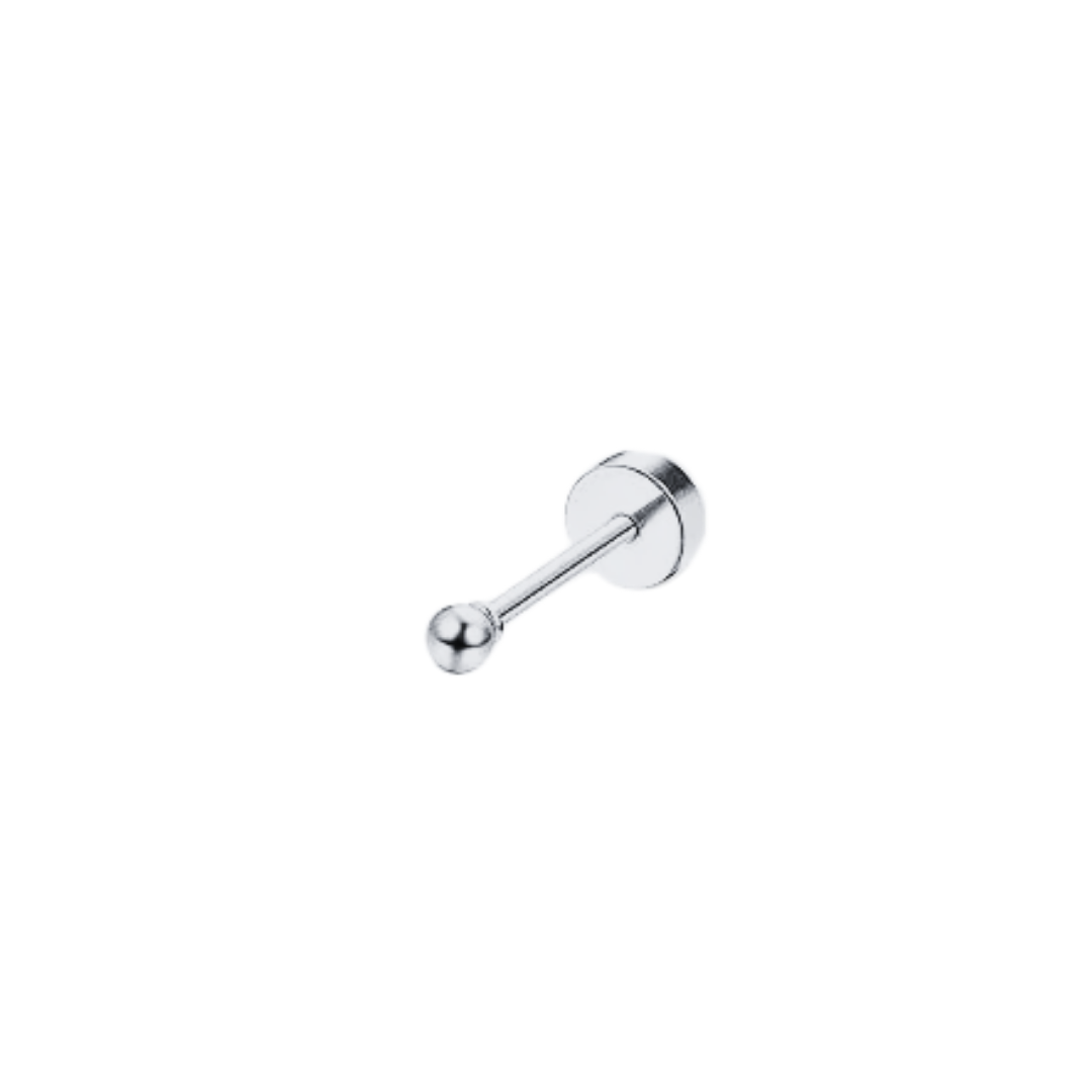 Labret - bola mini plateada
