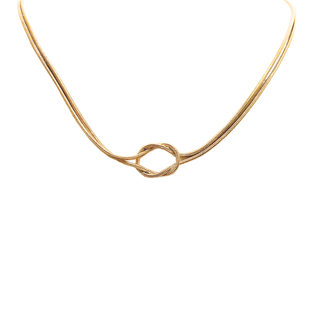 Collar - Lazos dorado