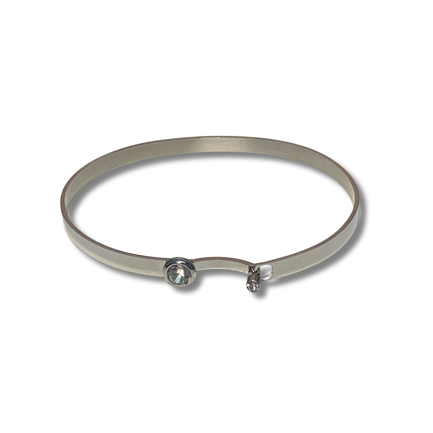 Brazalete - Doble Brillo Plateado