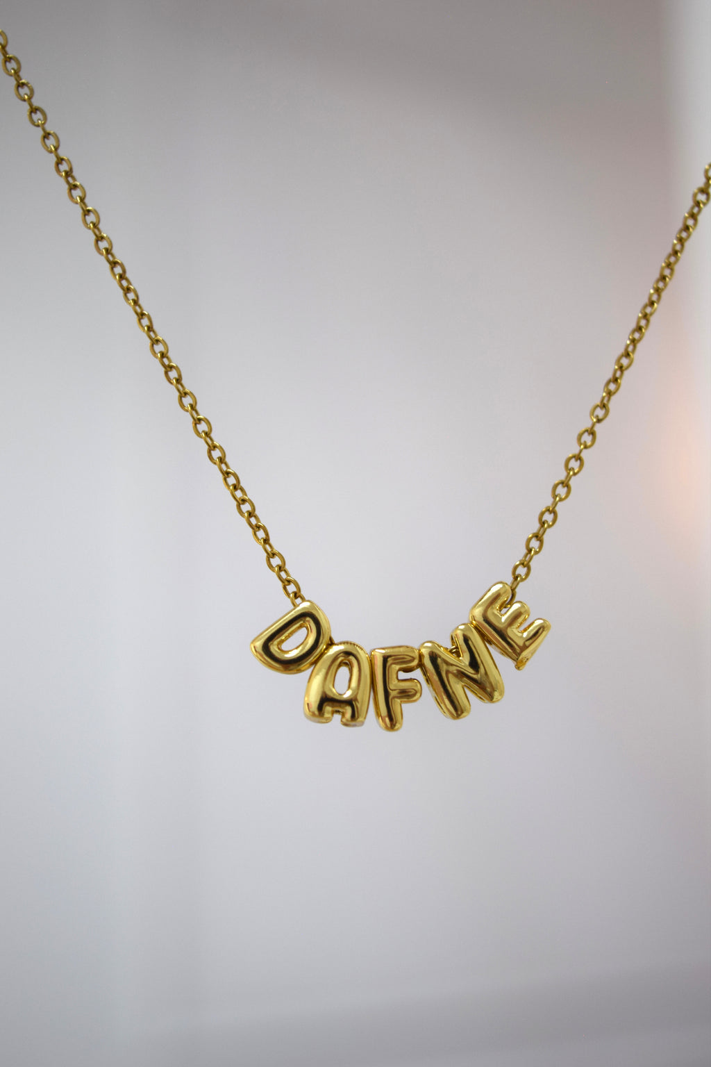 Collar - Nombre Balun Dorado