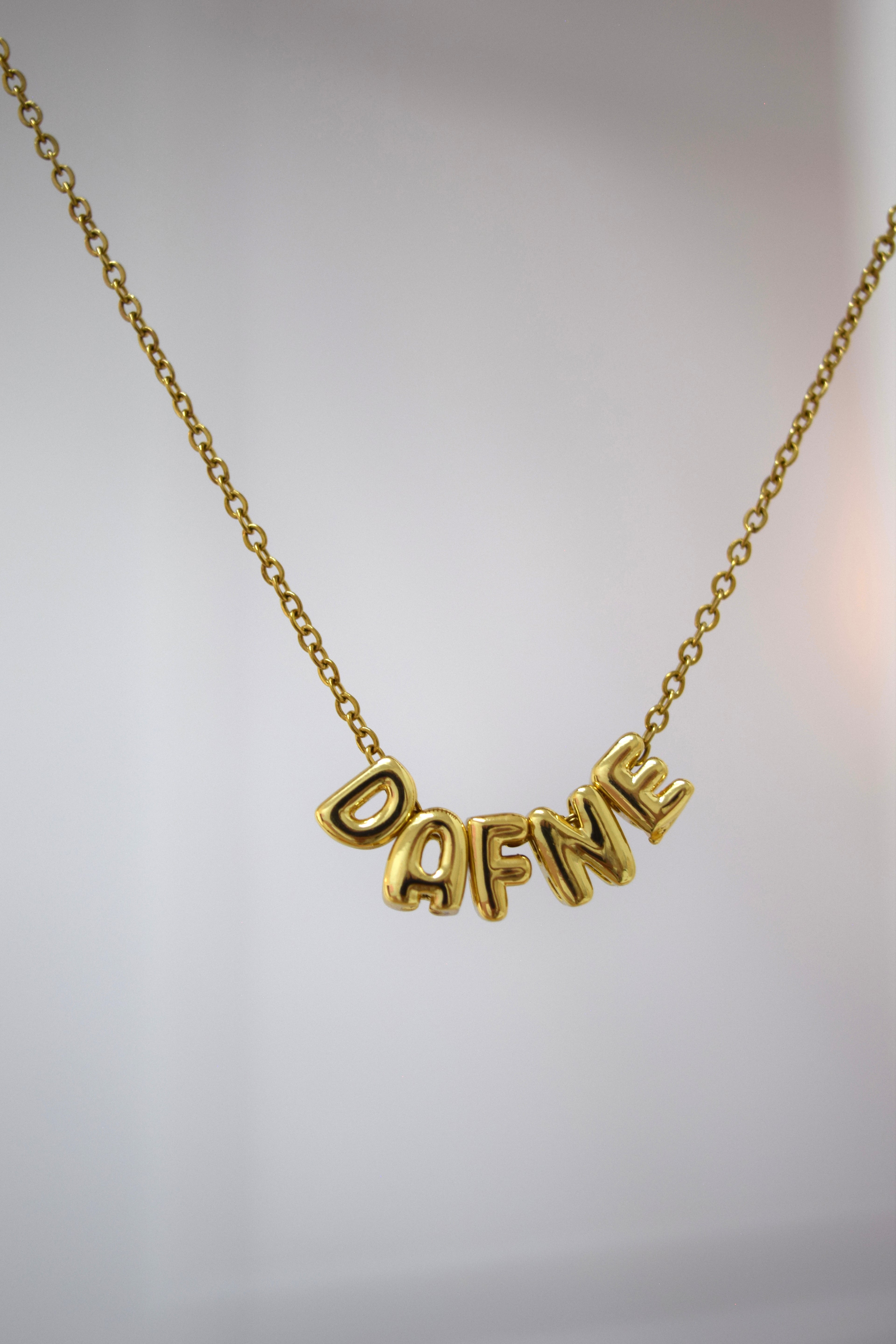 Collar - Nombre Balun Dorado