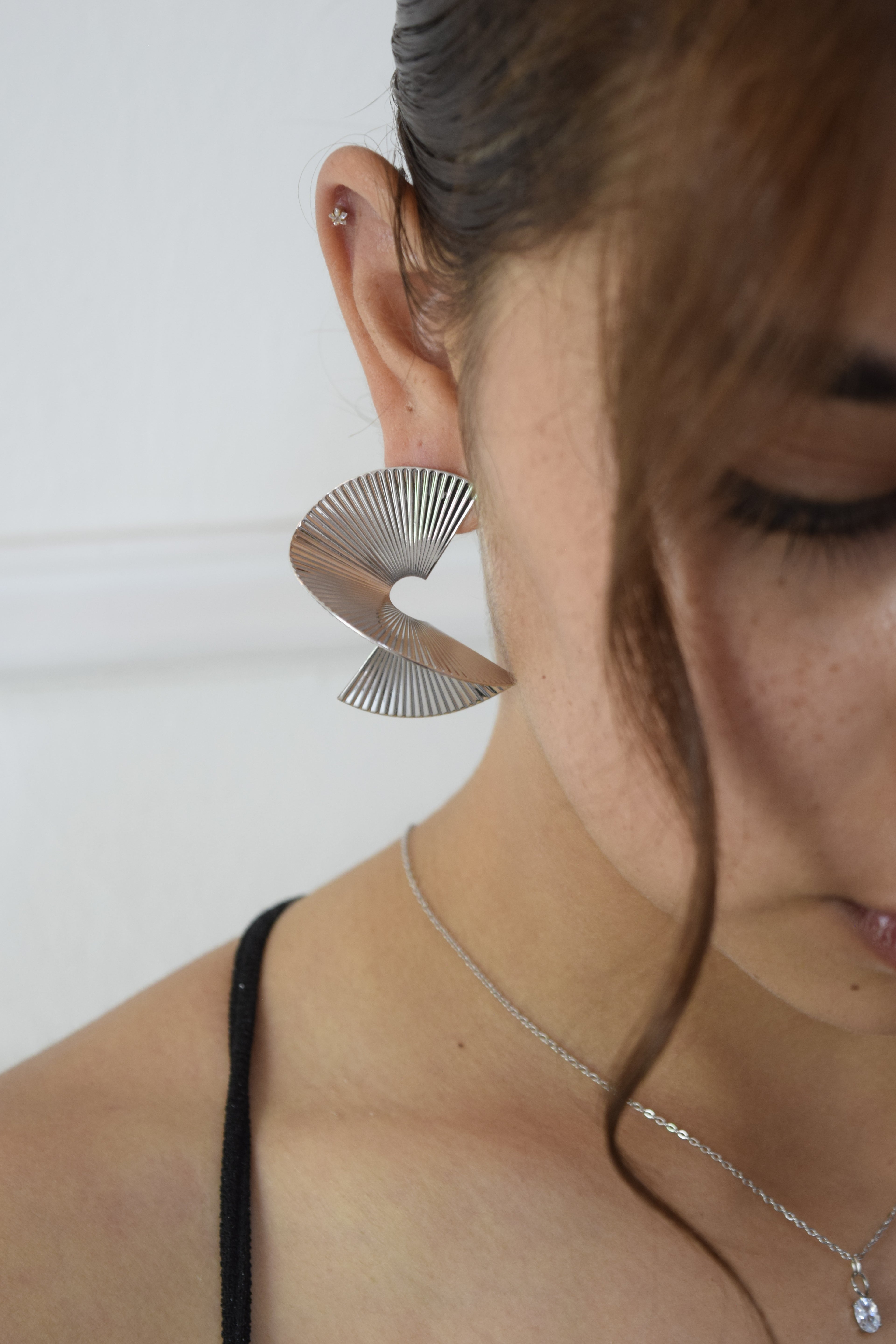 Aretes - Olé plateado