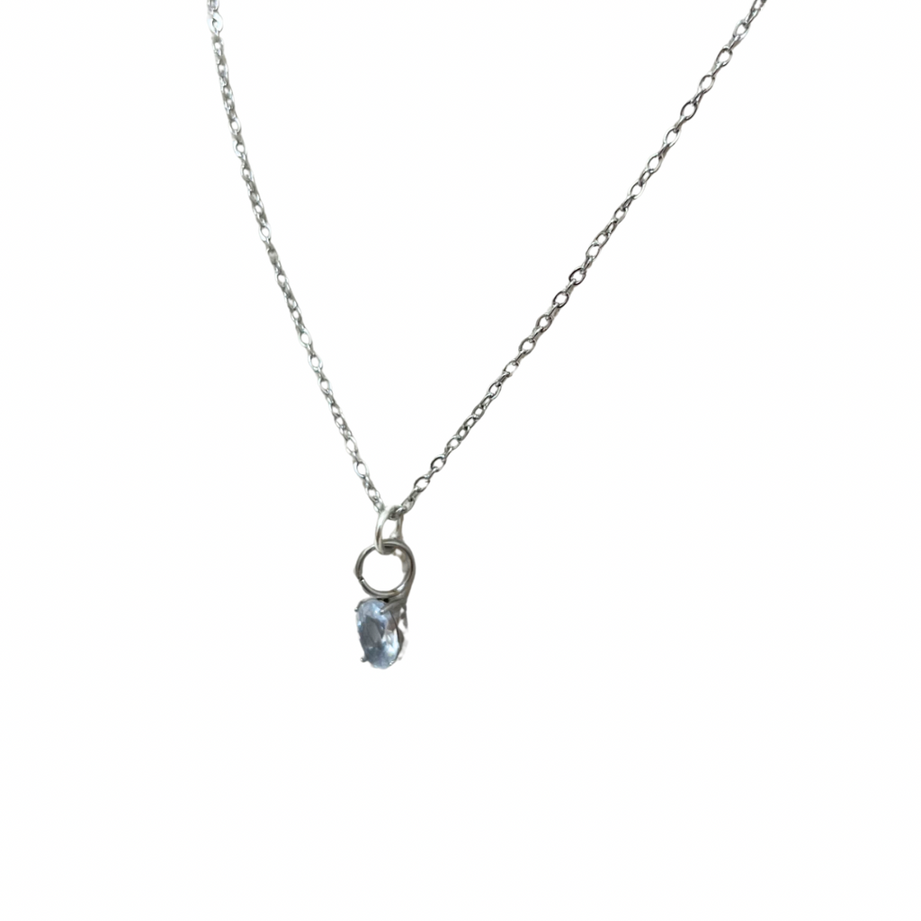 Collar - dije zirconia plateada