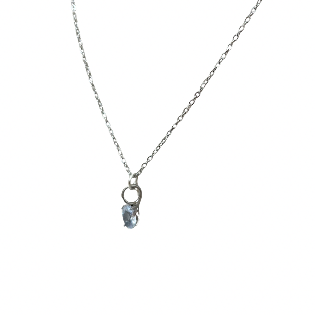 Collar - dije zirconia plateada