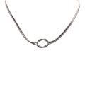 Collar - Lazos plateado