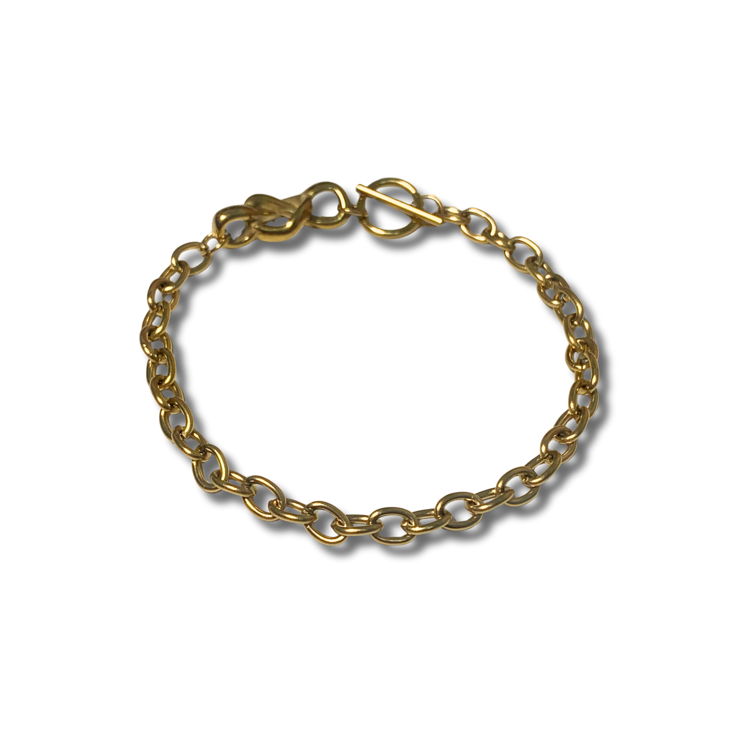 Pulsera - Nudo Corazon Dorado