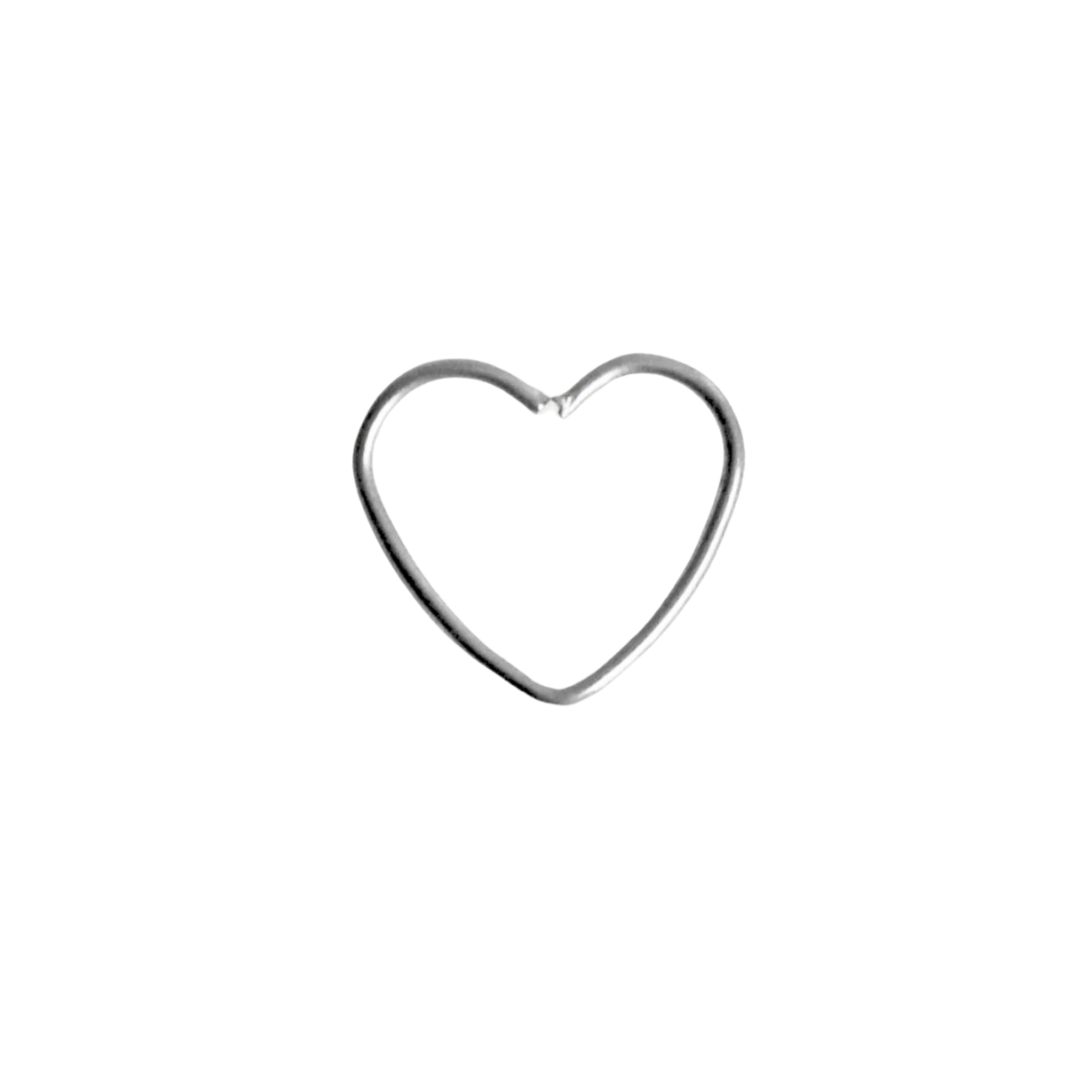 Argolla - Corazón Plateada