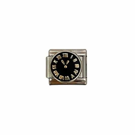 Charm italiano - reloj negro