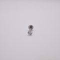 Labret - Corazón Plateado Silver