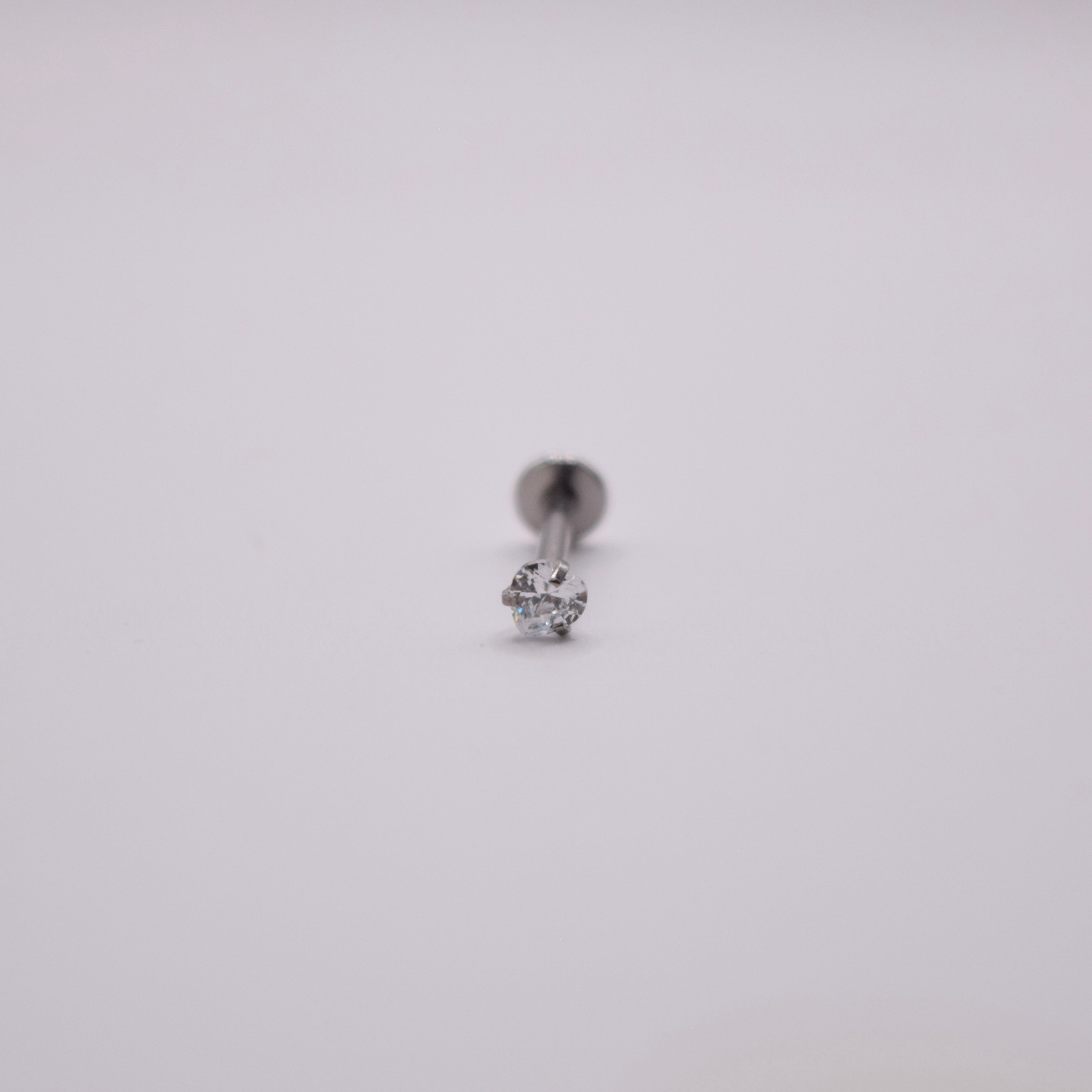 Labret - Corazón Plateado Silver