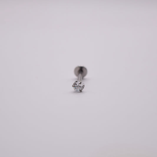 Labret - Corazón Plateado Silver