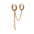 Piercing - Doble cadena perlado