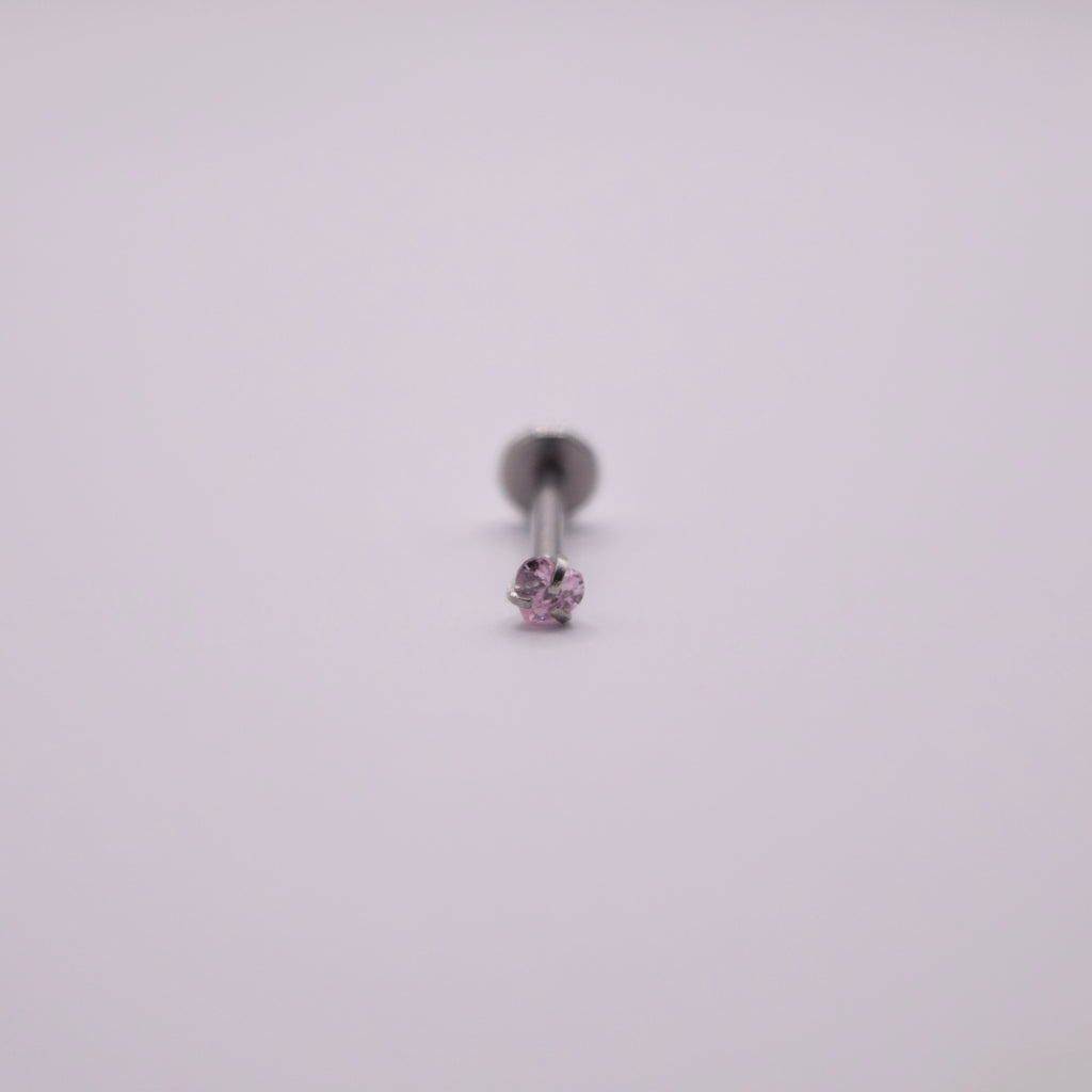 Labret - Corazón rosa mini